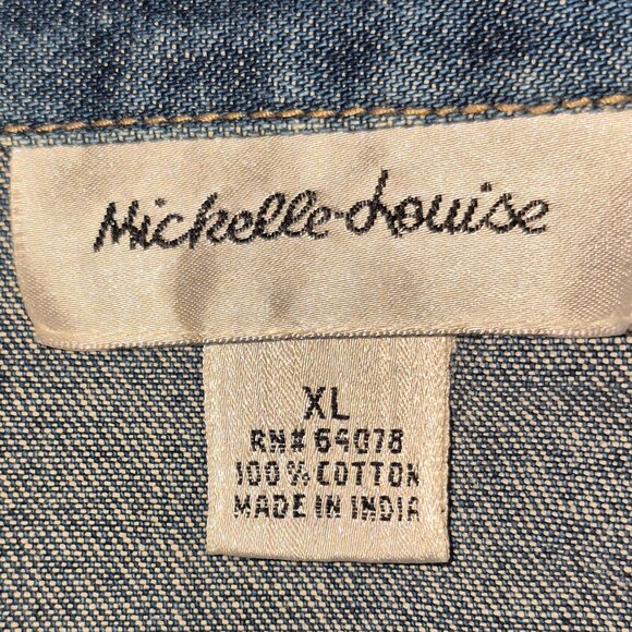 Michelle Louise Vintage Denim Jacket w/ embroidery in size XL - Picture 16 of 16